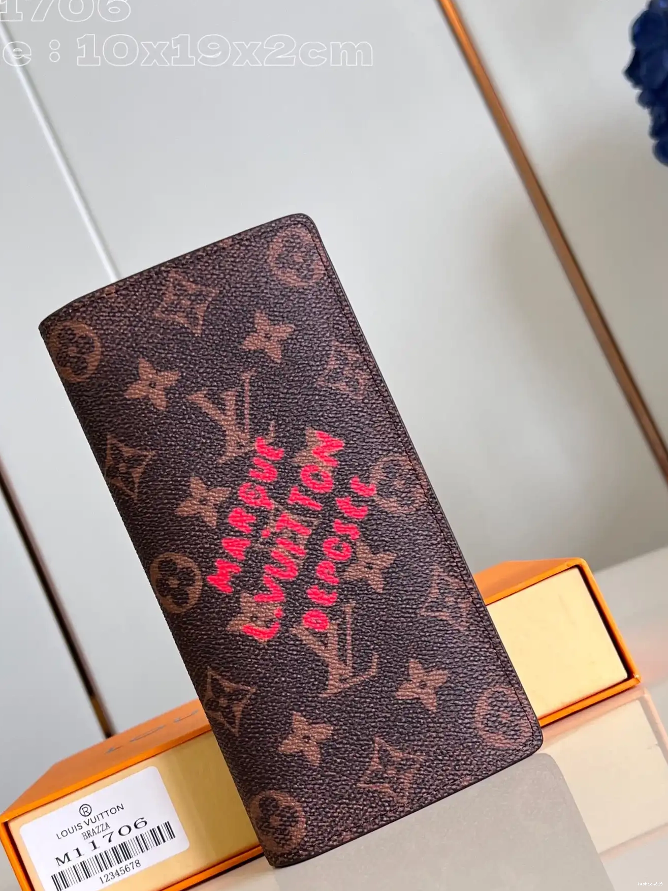 VUITTON LOUIS BRAZZA WALLET-10*19*2cm 0328